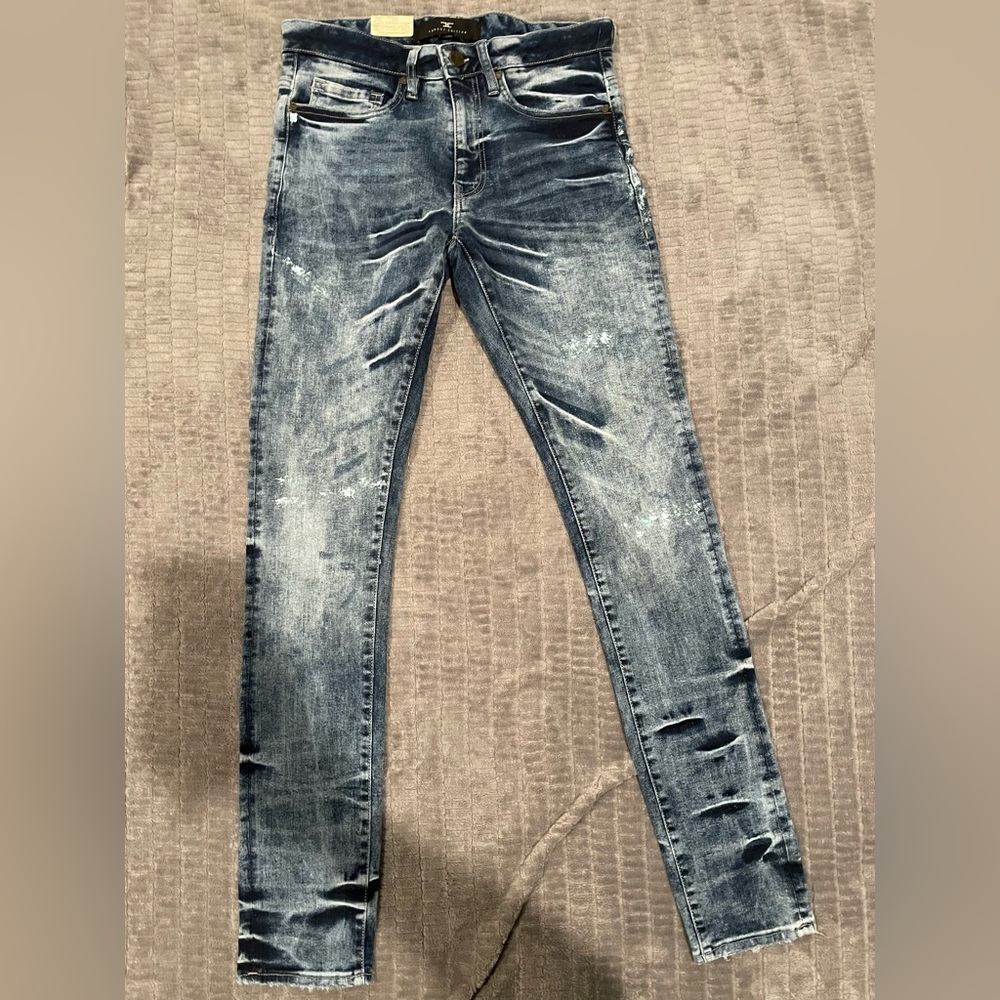 Jordan Craig Legacy Collection Men's Distressed Skinny Jeans Martin Genoa 30x34